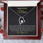 To My Loving Mom | You Will Always Be My Loving Mother - Forever Love Necklace