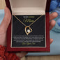 To My Loving Mom | You Will Always Be My Loving Mother - Forever Love Necklace