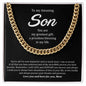 To My Amazing Son | You Are My Greatest Gift, A Priceless Blessing In My Life - Cuban Link Chain