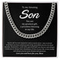 To My Amazing Son | You Are My Greatest Gift, A Priceless Blessing In My Life - Cuban Link Chain