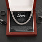 To My Amazing Son | You Are My Greatest Gift, A Priceless Blessing In My Life - Cuban Link Chain