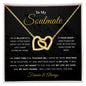 To My Soulmate | I Will Love You Until The End - Interlocking Hearts necklace