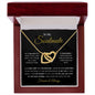 To My Soulmate | I Will Love You Until The End - Interlocking Hearts necklace