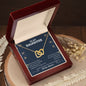 To My Daughter | I'll Always Be There For You - Interlocking Hearts necklace