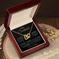 To My Soulmate | I Will Love You Until The End - Interlocking Hearts necklace