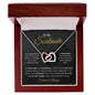 To My Soulmate | I Will Love You Until The End - Interlocking Hearts necklace