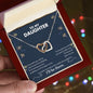 To My Daughter | I'll Always Be There For You - Interlocking Hearts necklace