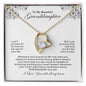 To My Beautiful Granddaughter | I Love You With all My Heart - Forever Love Necklace